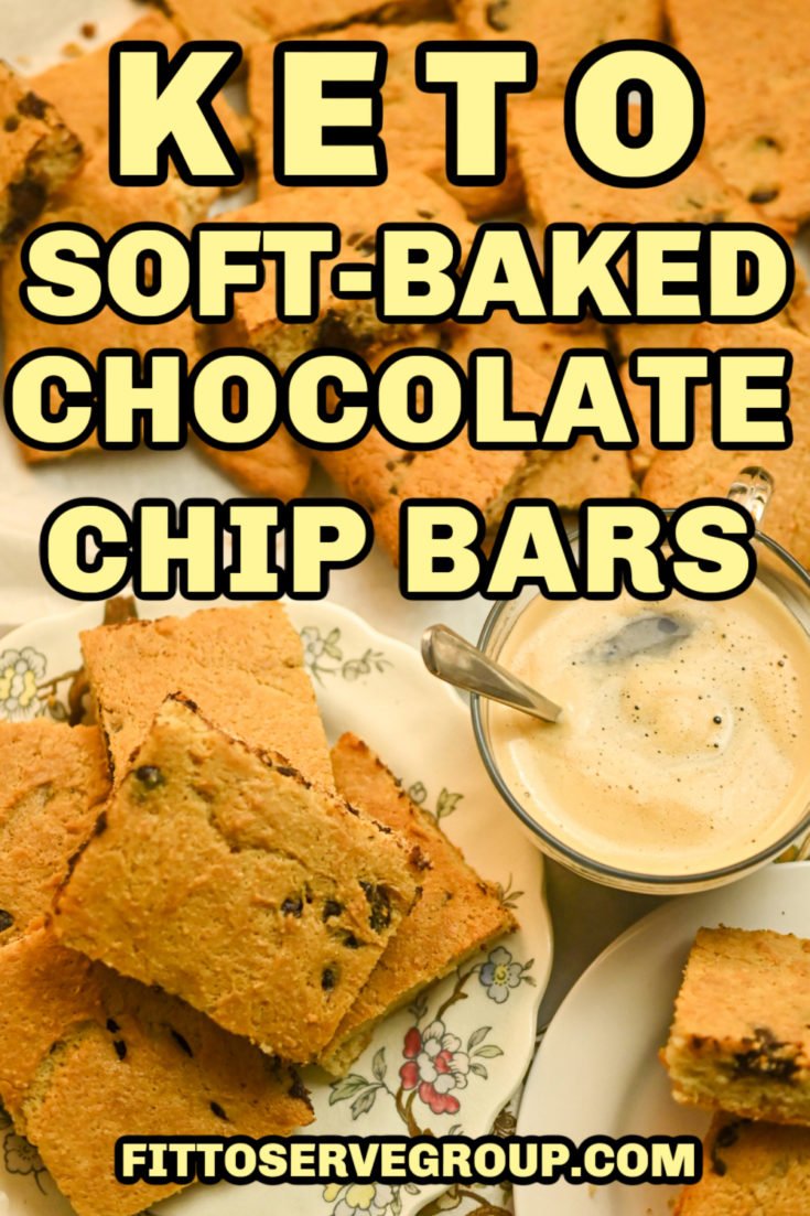 keto chocolate chip bars (soft-baked)