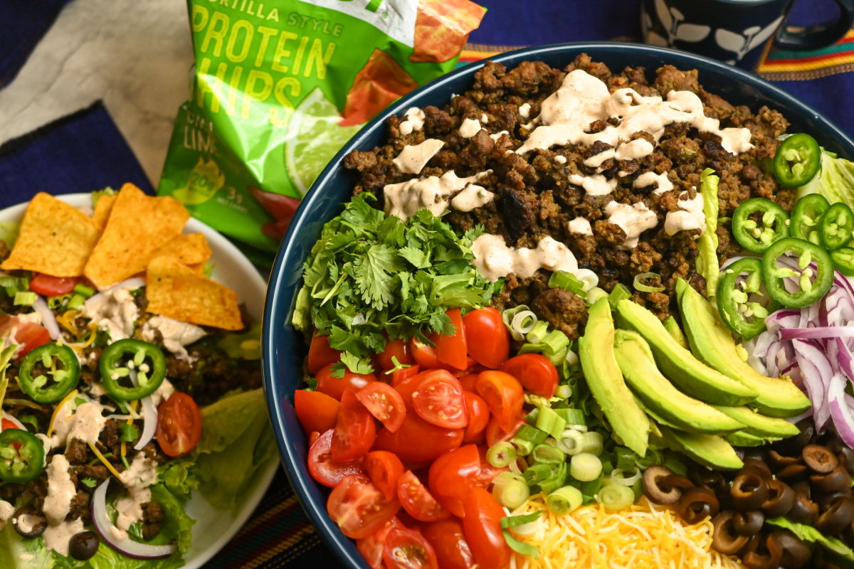 Keto Ground Beef Taco Salad · Fittoserve Group