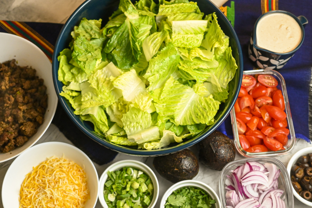 Keto Ground Beef Taco Salad · Fittoserve Group