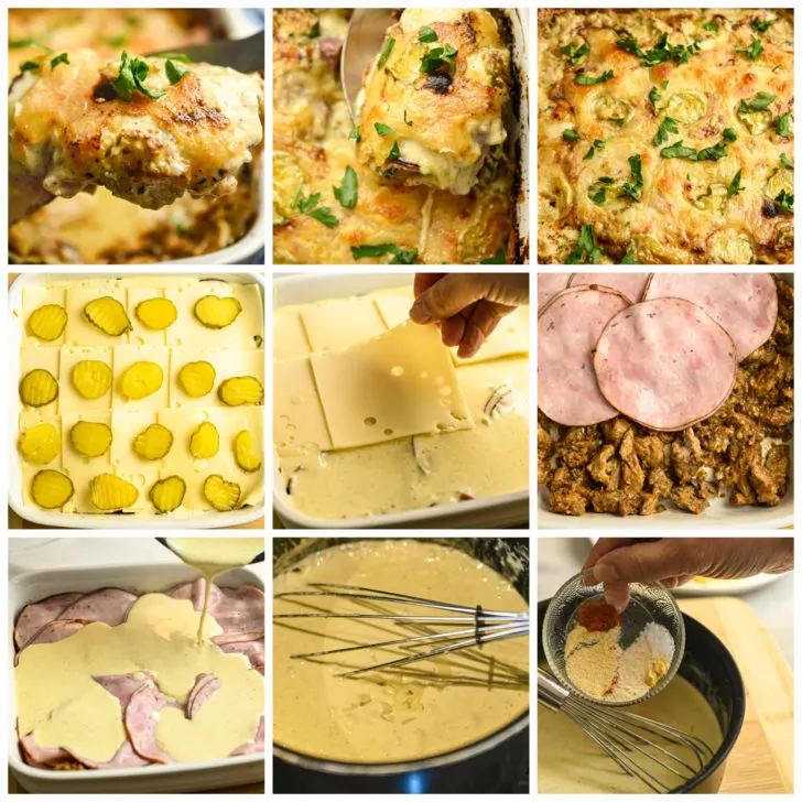 keto Cuban casserole process pictures