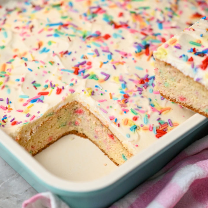 low carb coconut flour funfetti birthday cake