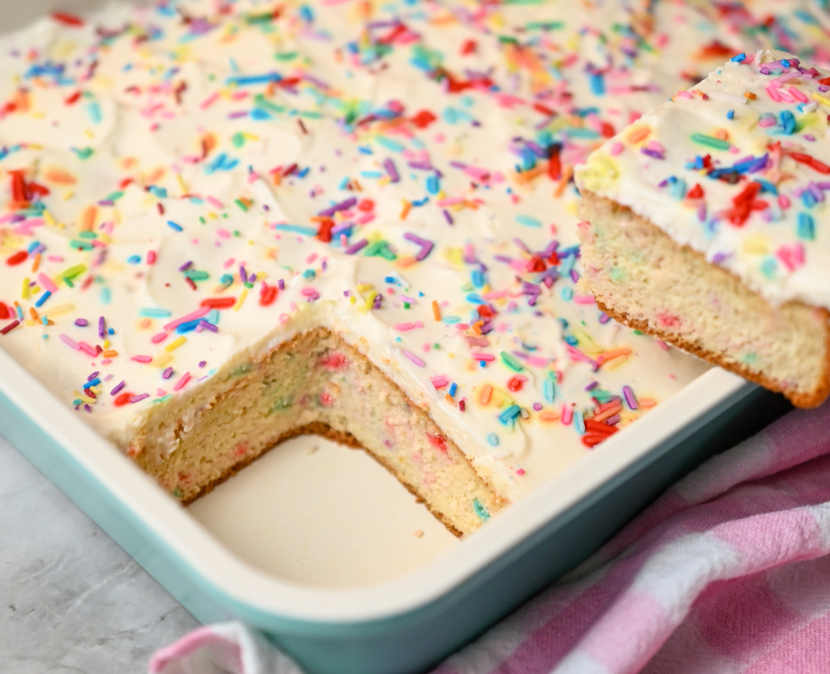 Keto Coconut Flour Funfetti Cake