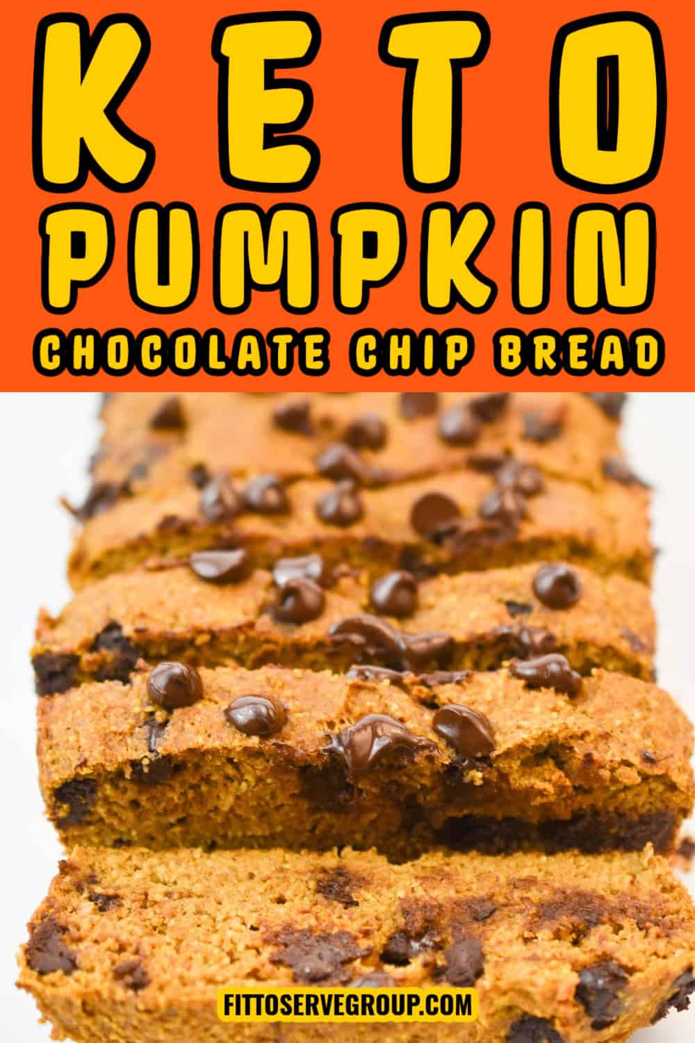 Keto Pumpkin Chocolate Chip Bread