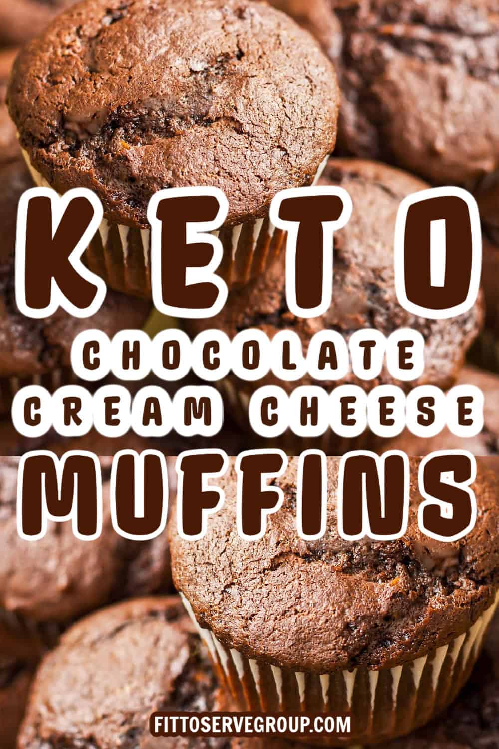 Keto Chocolate Cream Cheese Muffins