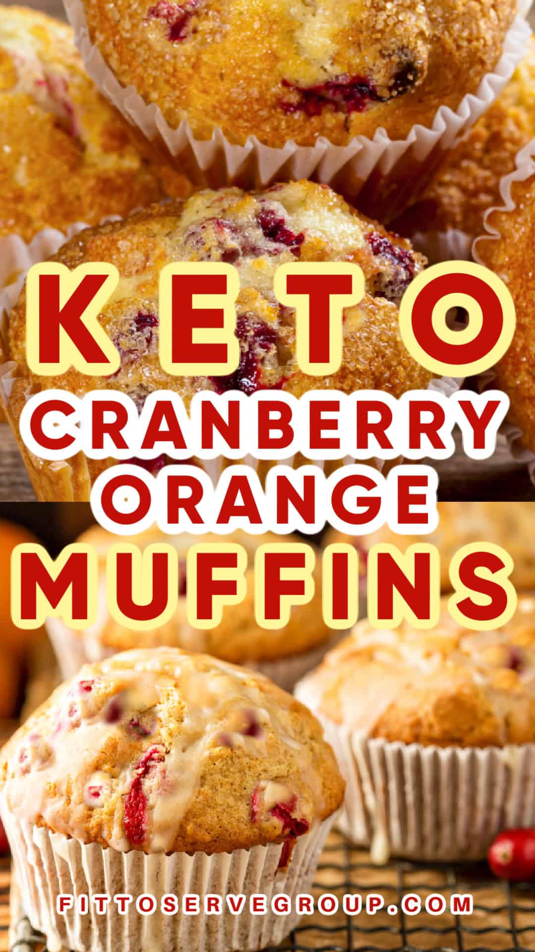 Keto Cranberry Orange Muffins