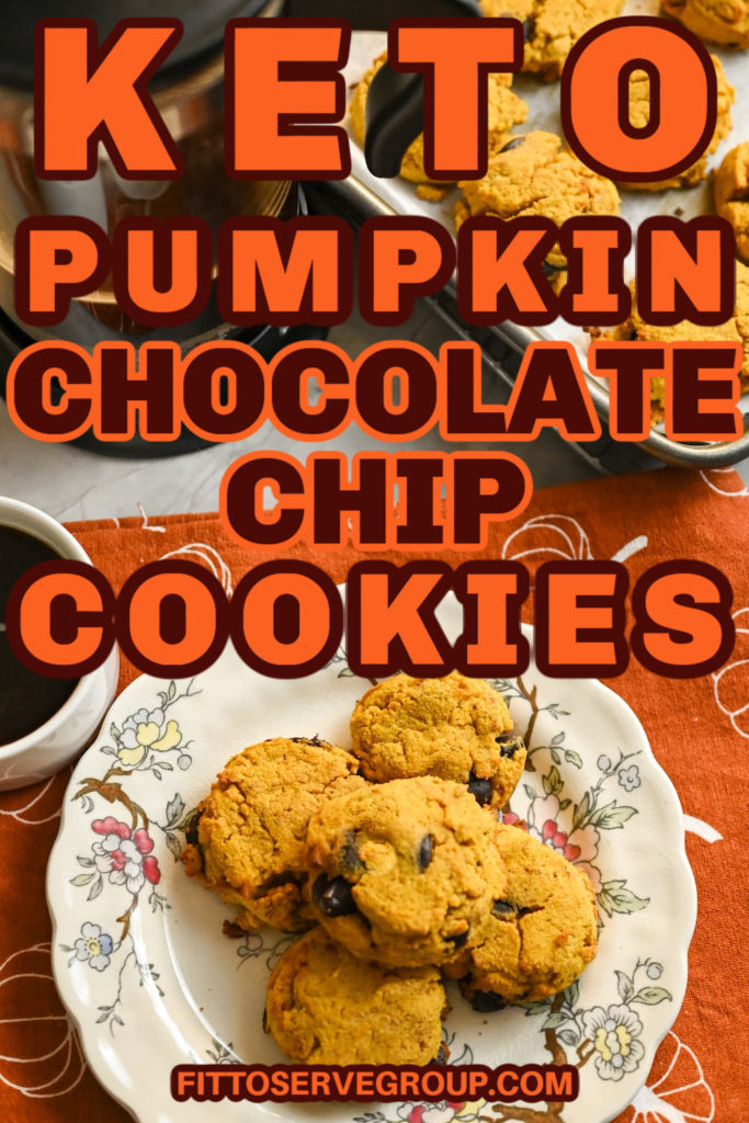 keto pumpkin chocolate chip cookies