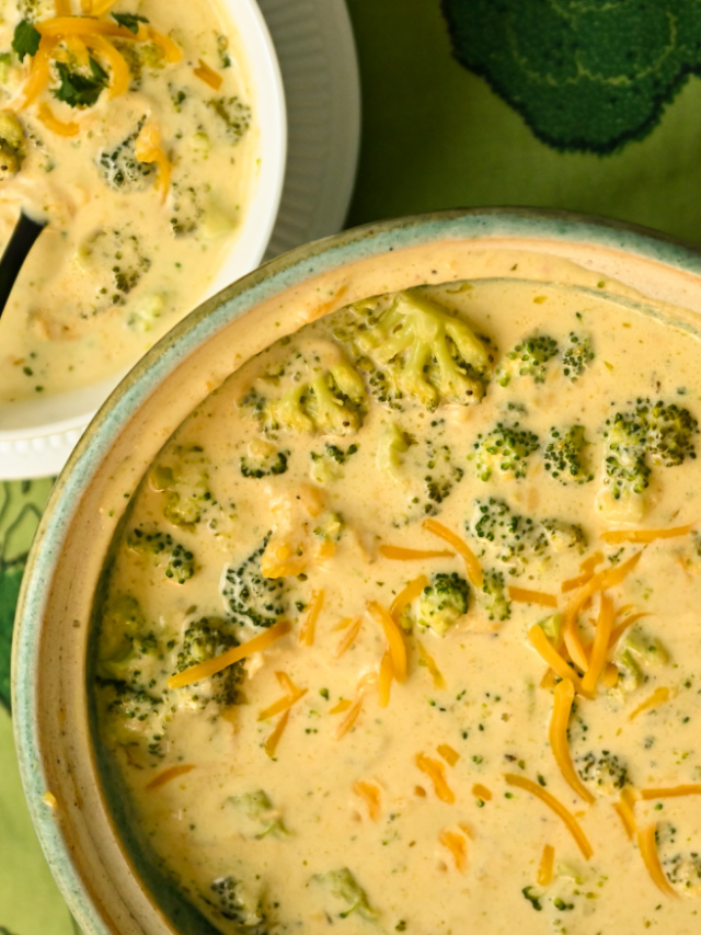 Easy Keto Broccoli Cheese Slow Cooker Soup Story · Fittoserve Group