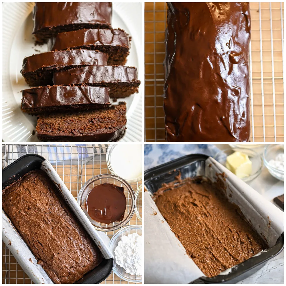 keto chocolate cream cheese pound cake process pictures