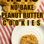 Keto no-bake peanut butter cookies