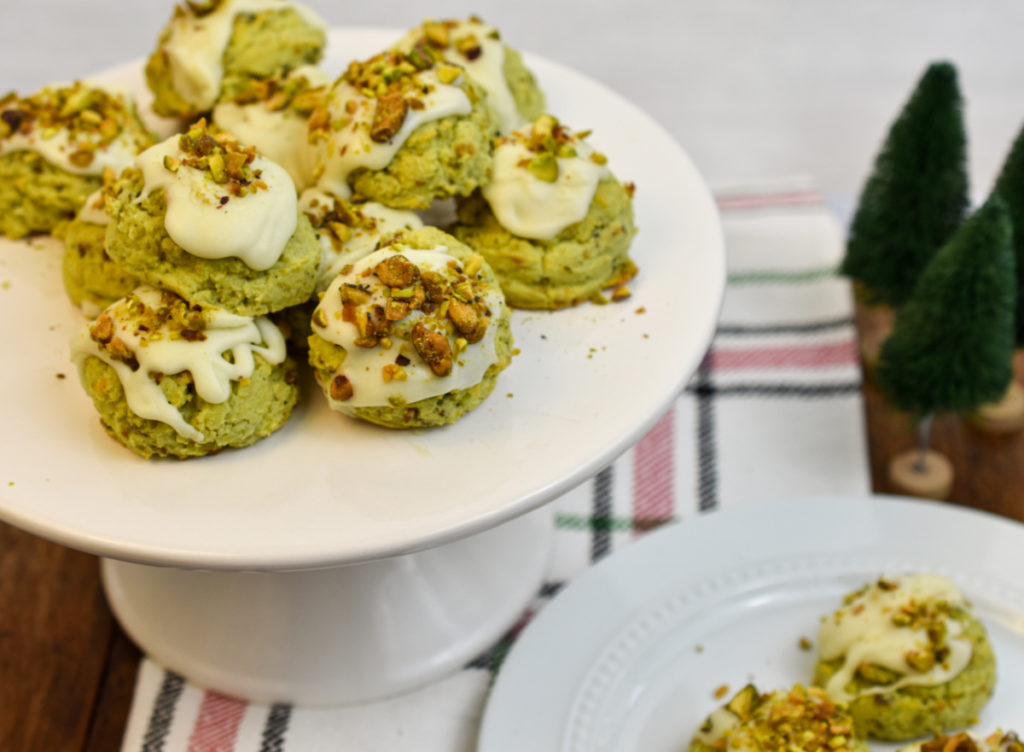 Keto pistachio cookies perfect for Christmas