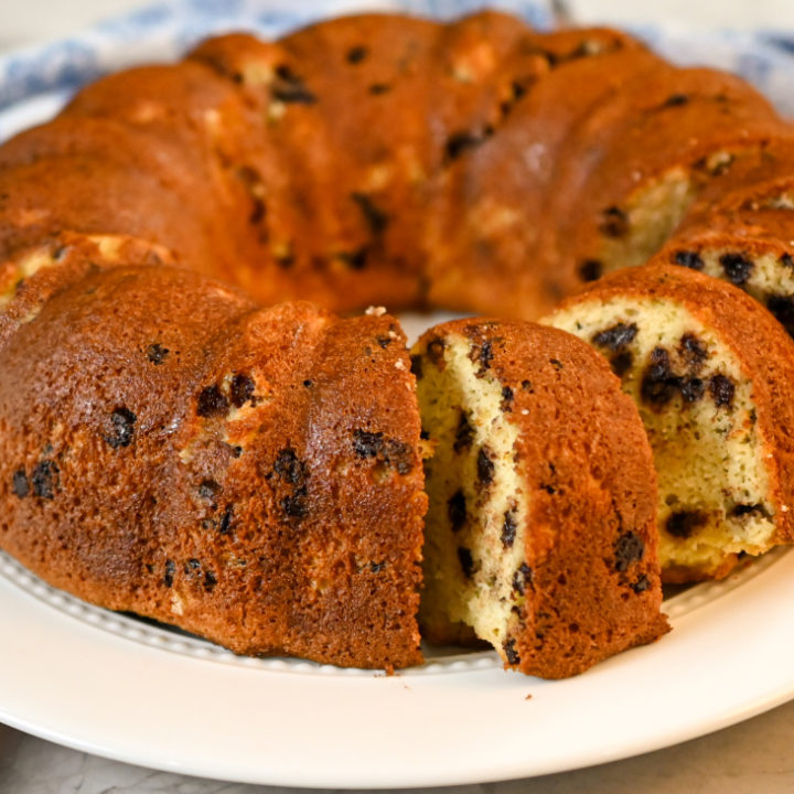 Keto chocolate chip bundt cake recipe