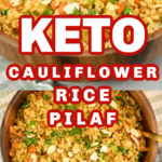 Keto-friendly cauliflower pilaf rice