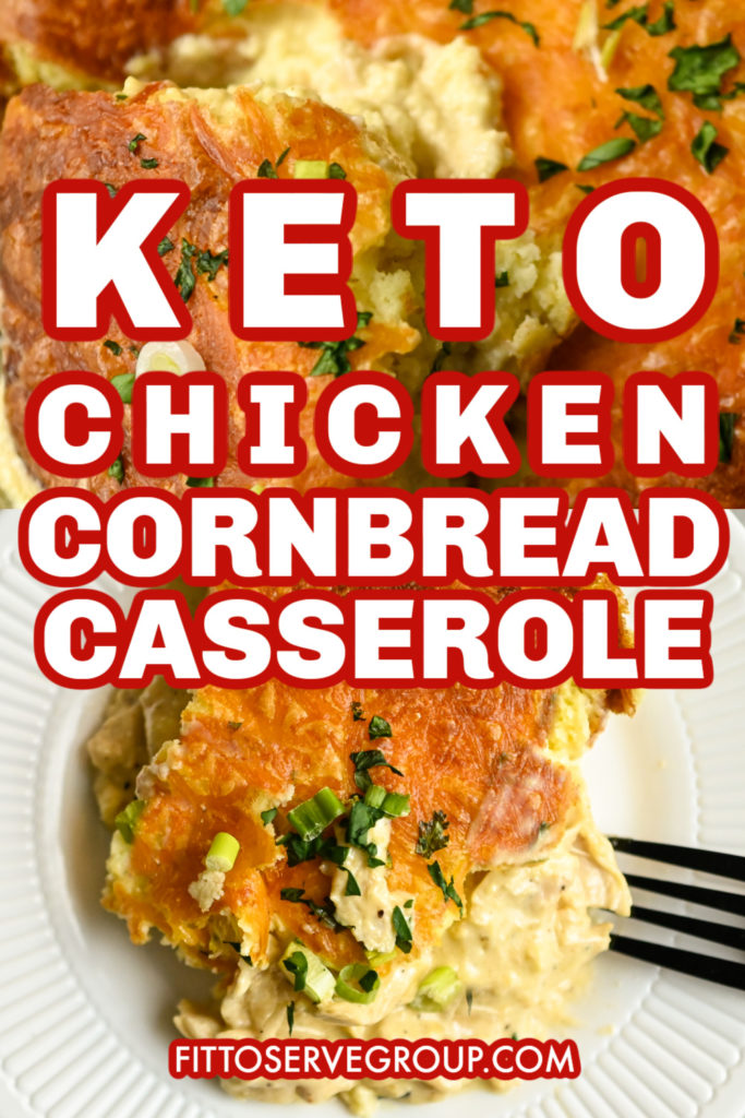Low carb chicken cornbread casserole