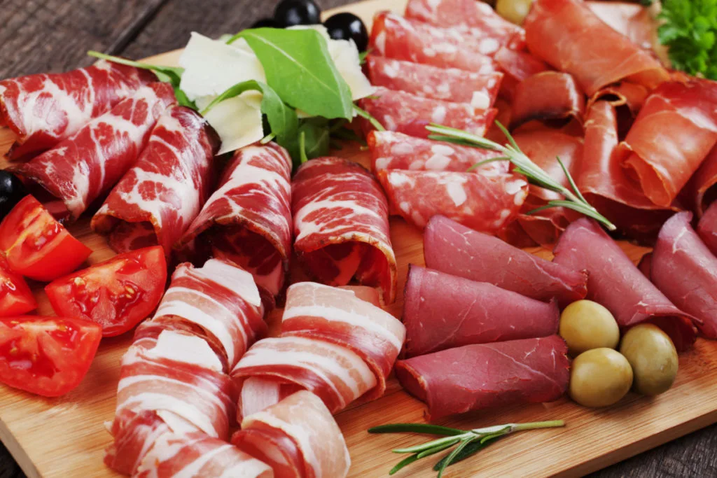 keto charcuterie board meats