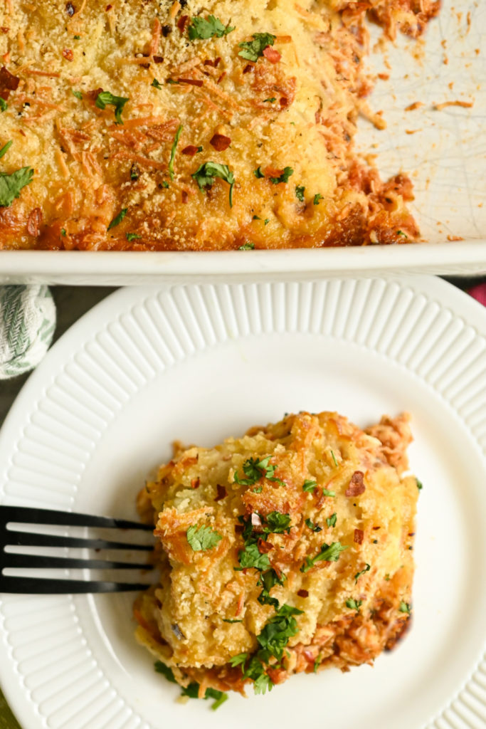 keto chicken parmesan casserole Pinterest pin 