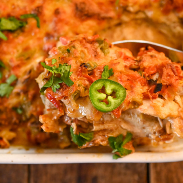 Keto Ranch Chicken Casserole recipe card image