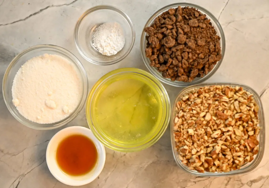 ingredients needed to make keto forgotten cookies