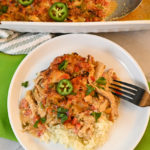 keto king ranch chicken casserole featured image