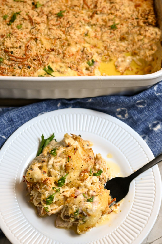 best keto chicken carbonara casserole