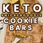 Keto Snickerdoodle Cookie Bars