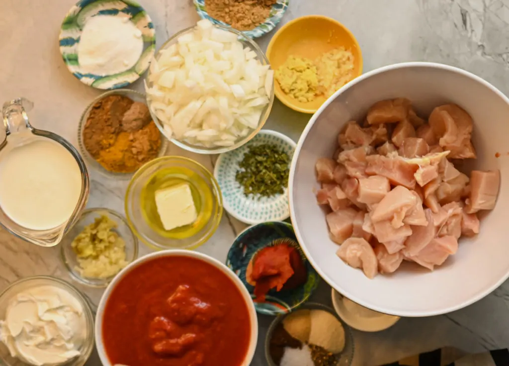 keto butter chicken ingredients