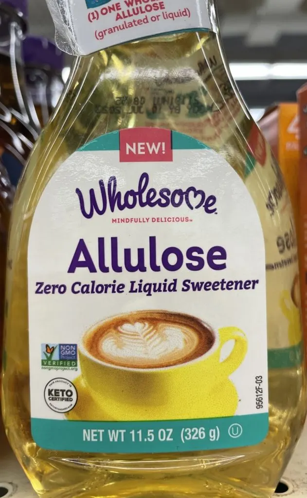 Allulose liquid sweetener