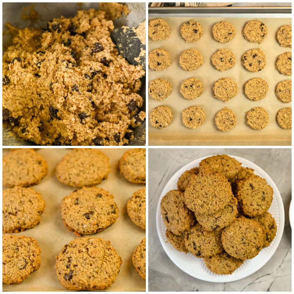 Keto Breakfast Cookies Process Pictures