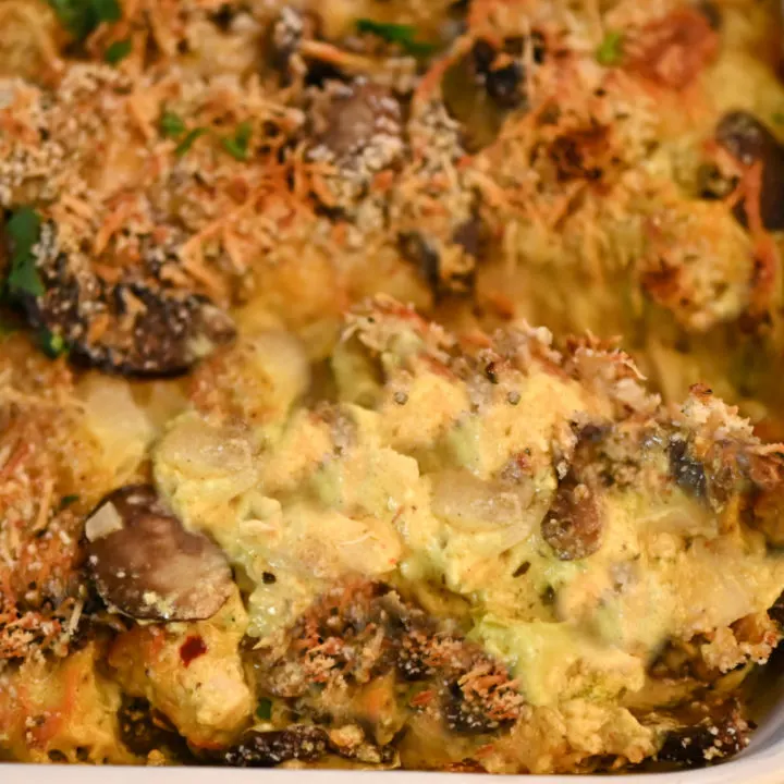 Keto Chicken Kiev Casserole recipe card image