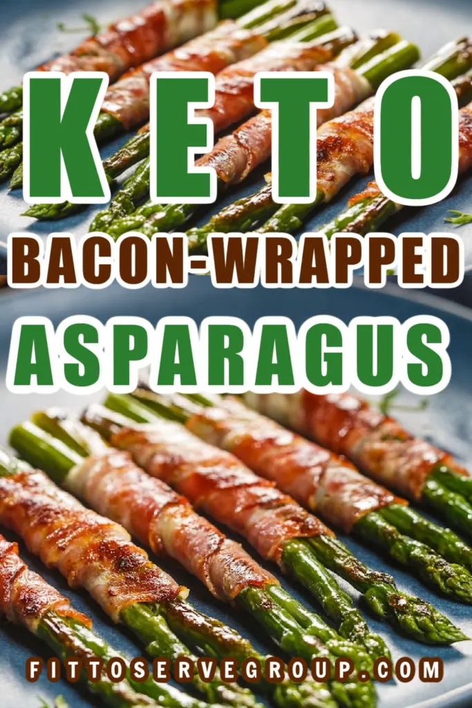 Keto bacon wrapped asparagus