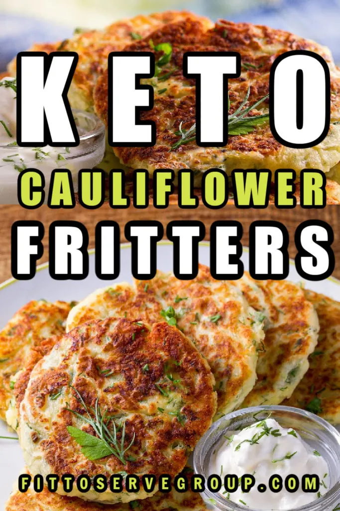 Keto-friendly cauliflower fritters