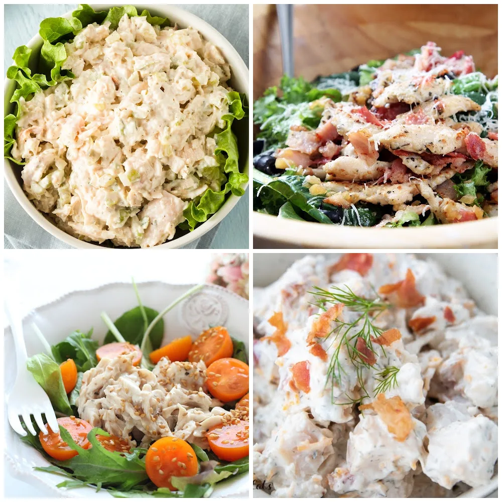 low carb, gluten-free chicken salad recipes