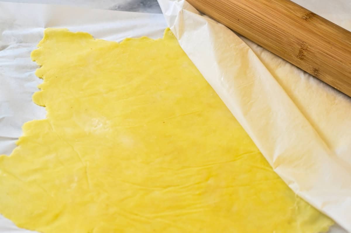 keto friendly pie crust rolled