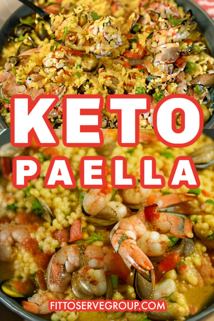 keto paella with cauliflower rice