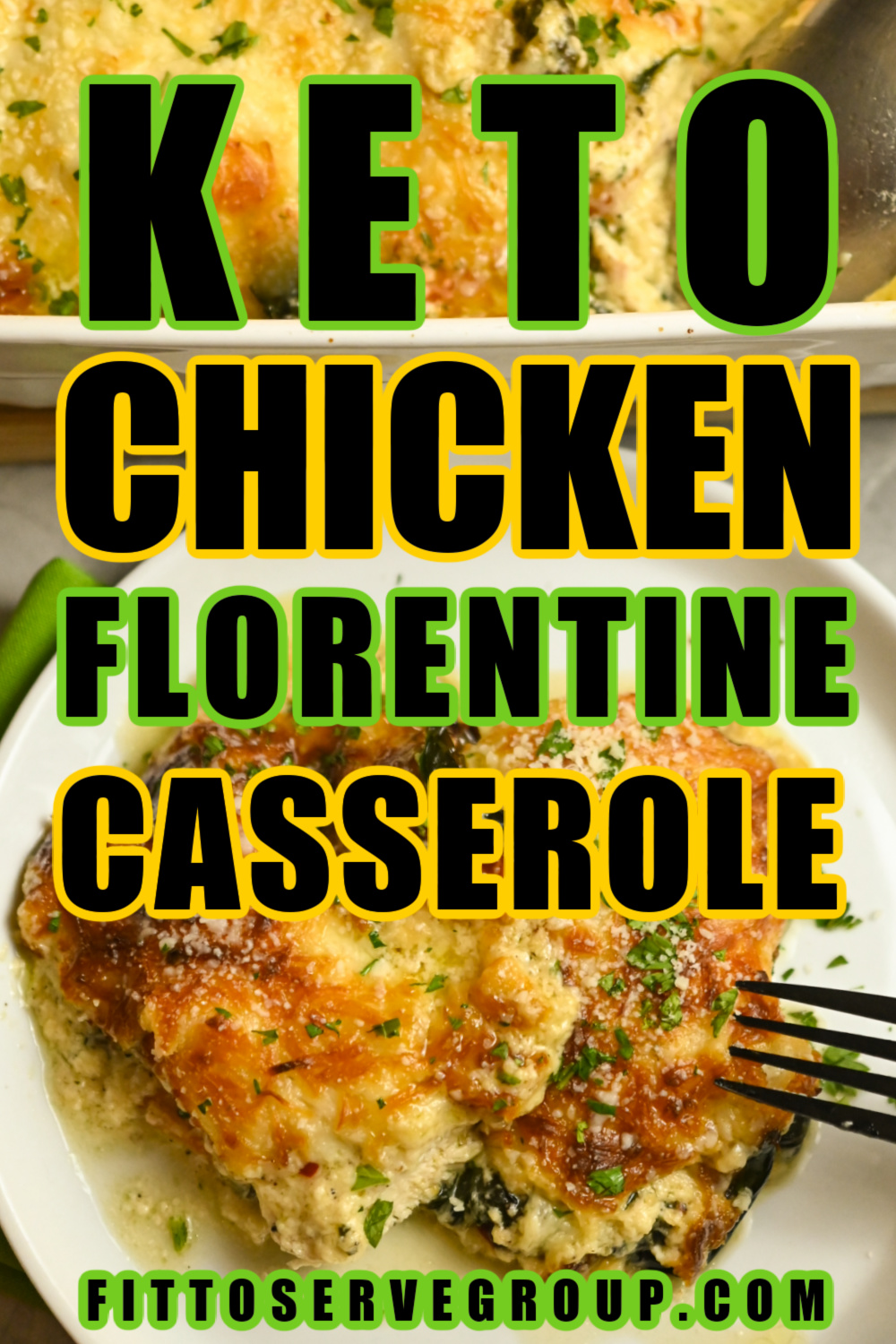 Keto Chicken Florentine Casserole · Fittoserve Group