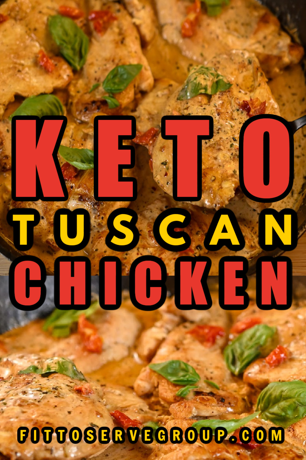 Keto-friendly Tuscan chicken