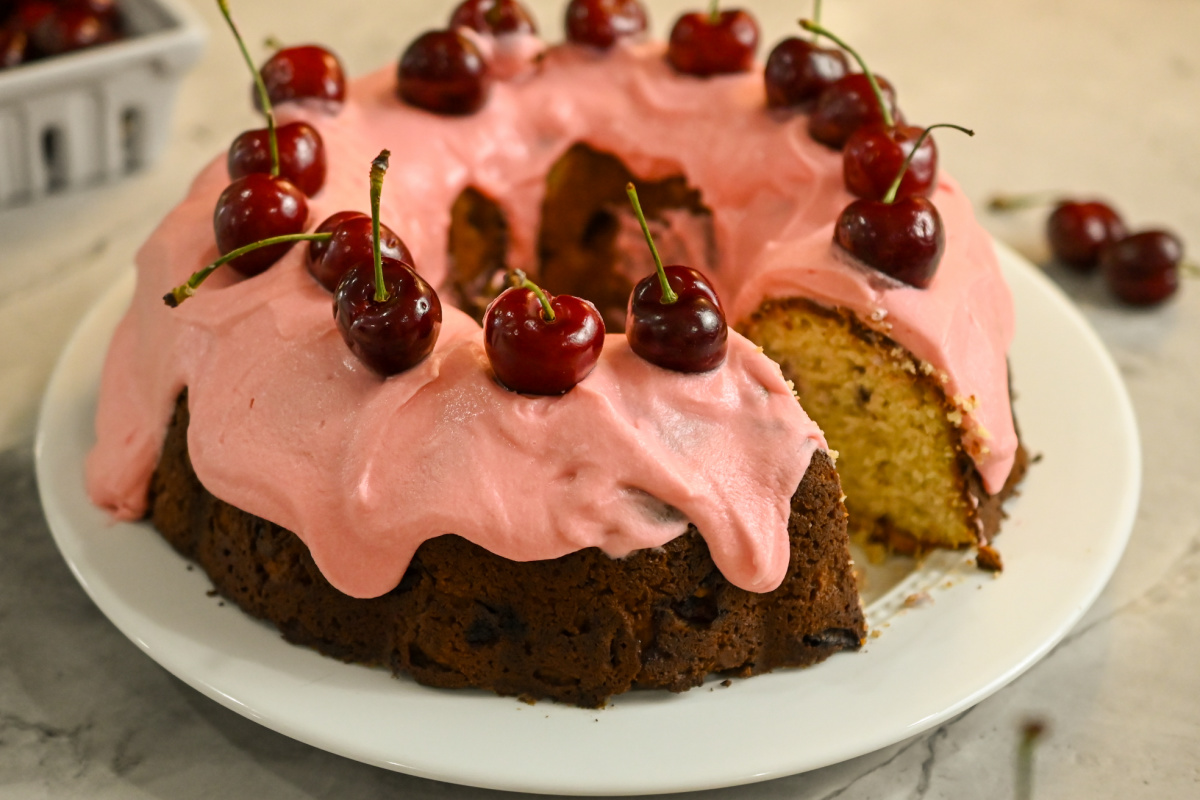 Keto Cherry Bundt Cake