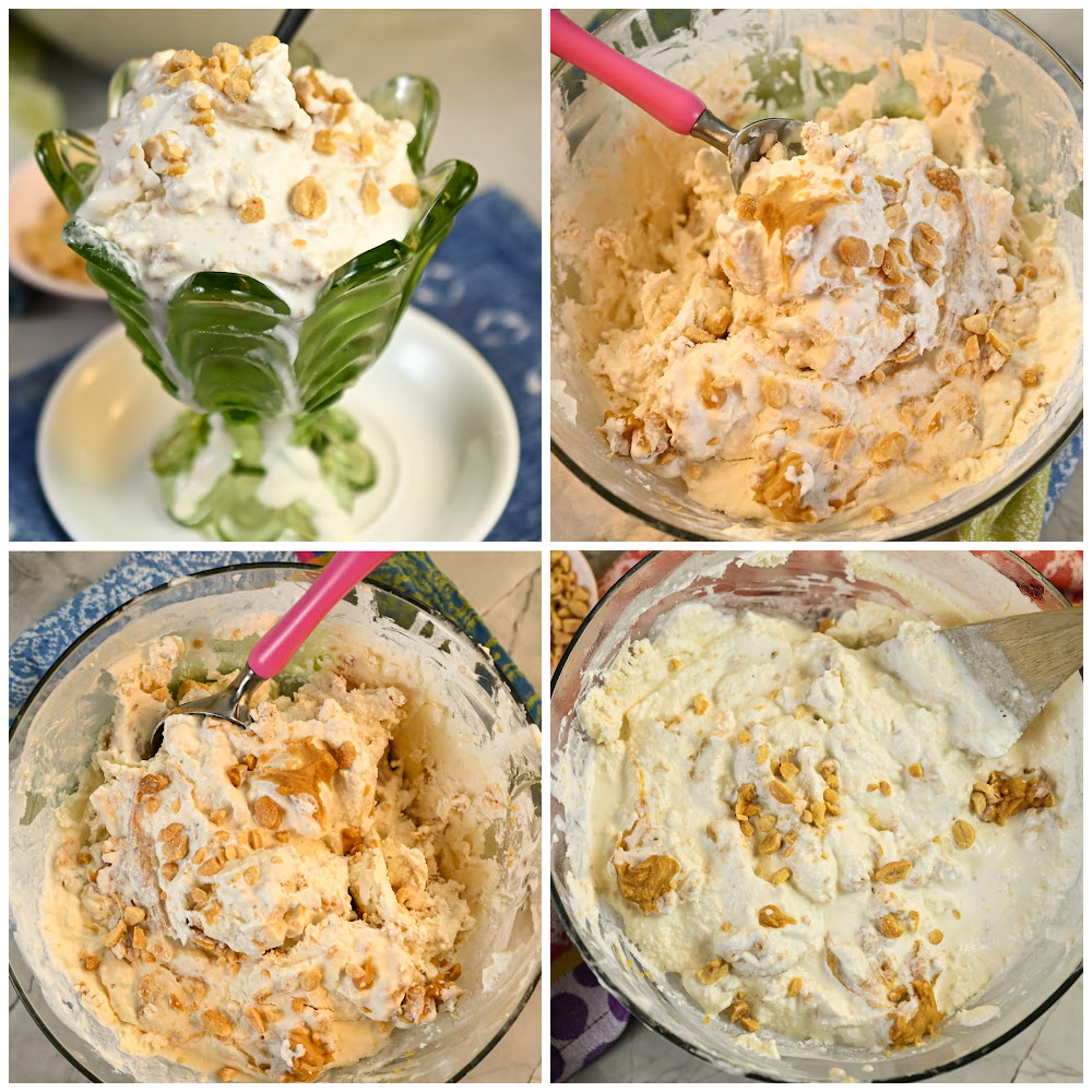 keto peanut butter ice cream process pictures