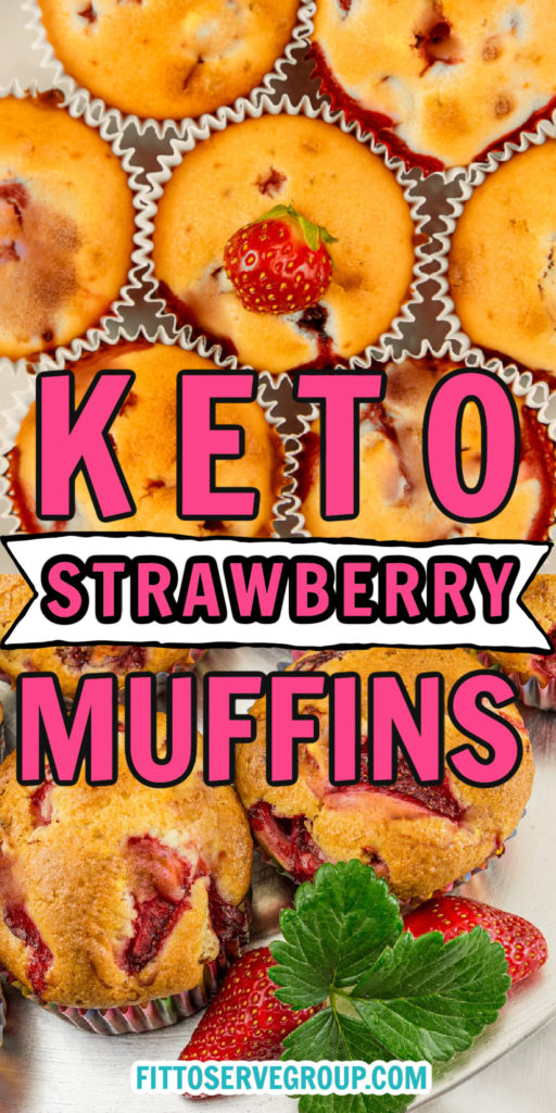 Keto Strawberry Muffins (almond flour)