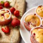 keto strawberry almond flour muffins