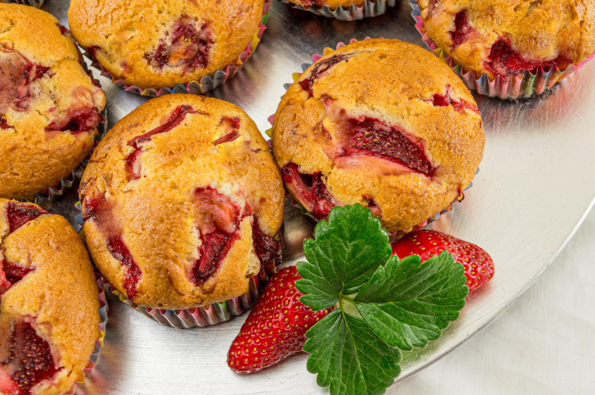 Keto Strawberry Muffins (Almond Flour)