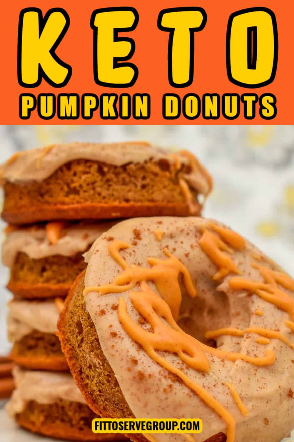 Keto Cream Cheese Pumpkin Donuts