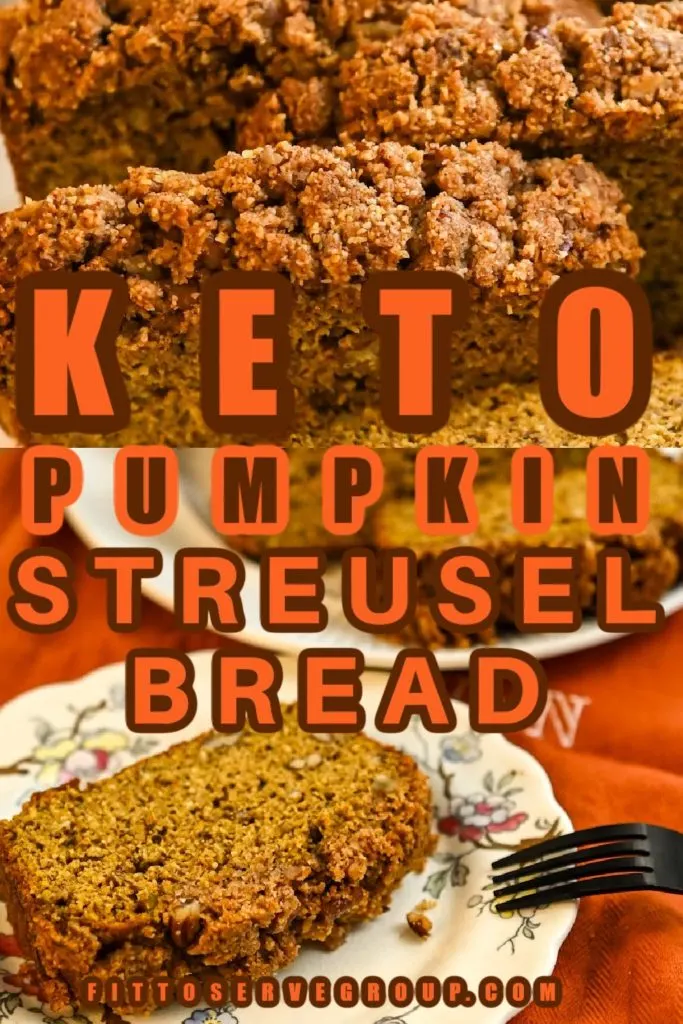 Keto Pumpkin Streusel Bread (High Fiber)