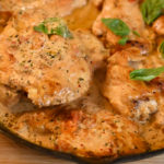 Keto Boursin chicken ready to serve