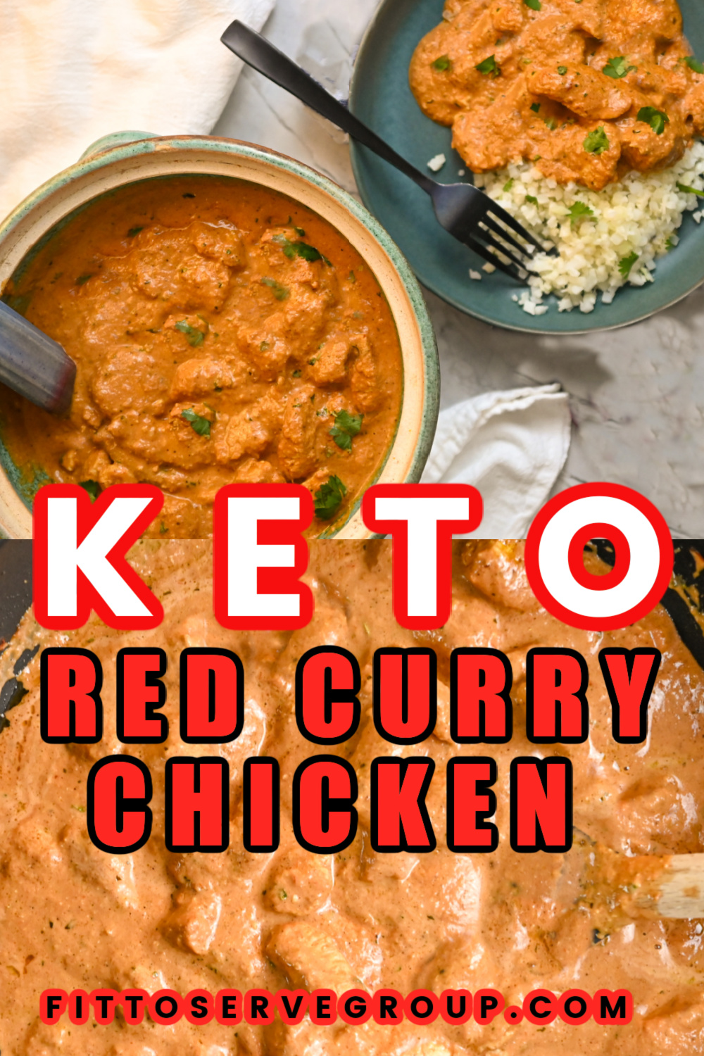 Keto Thai Red Curry Chicken · Fittoserve Group