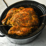 keto cajun chicken cooked in a slow-cooker