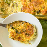 keto chicken broccoli cauliflower rice casserole