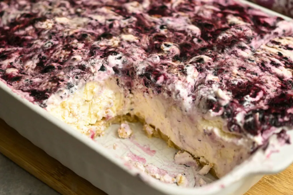 keto frozen blackberry cheesecake (no-bake)