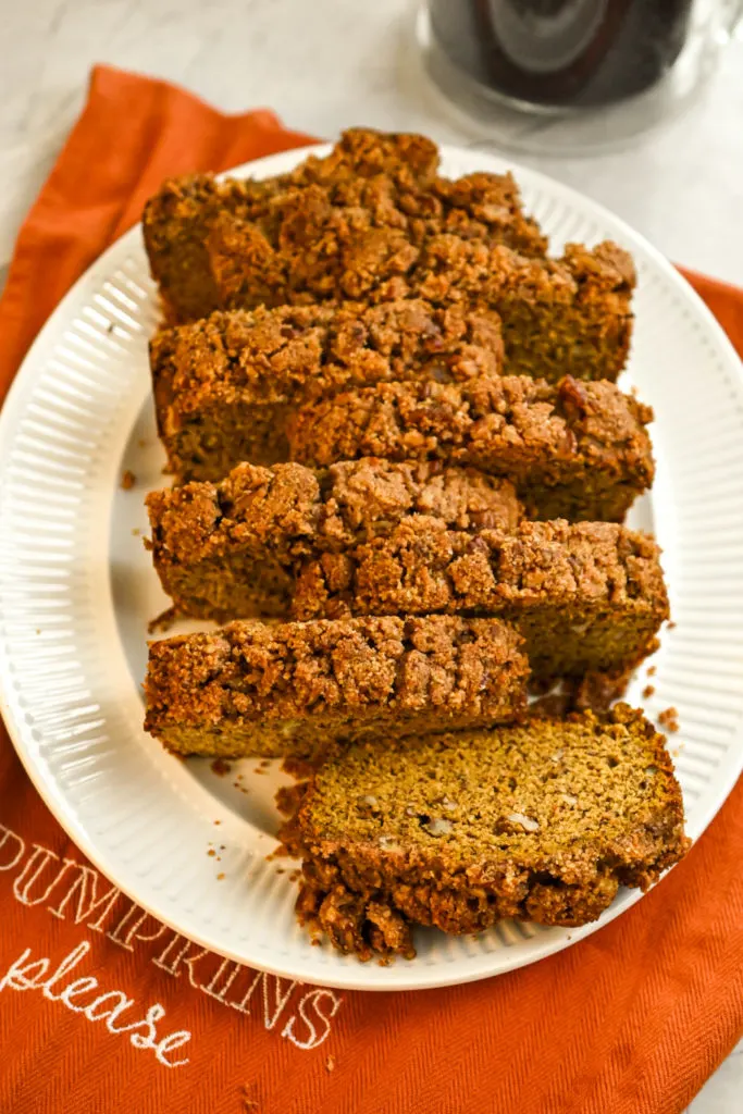 keto streusel pumpkin bread
