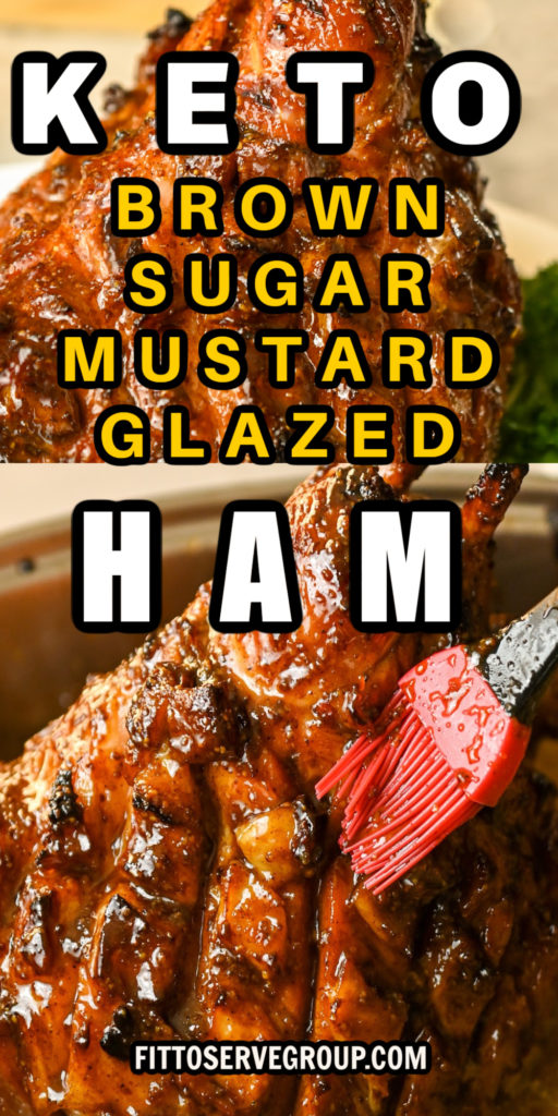 Keto Brown Sugar Mustard Glazed Ham