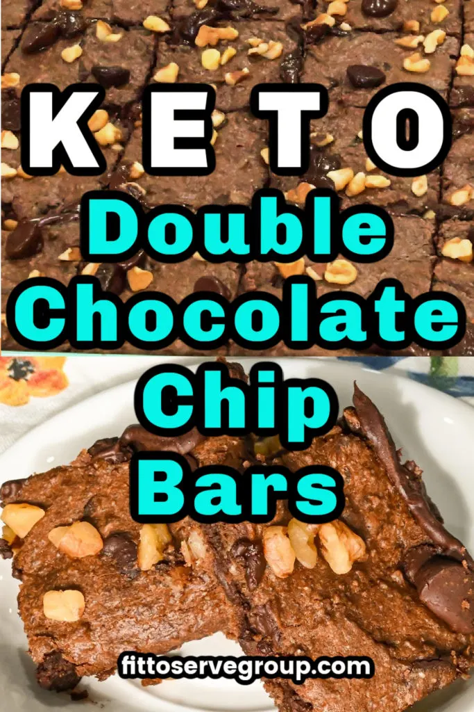 Best keto double chocolate chip bars